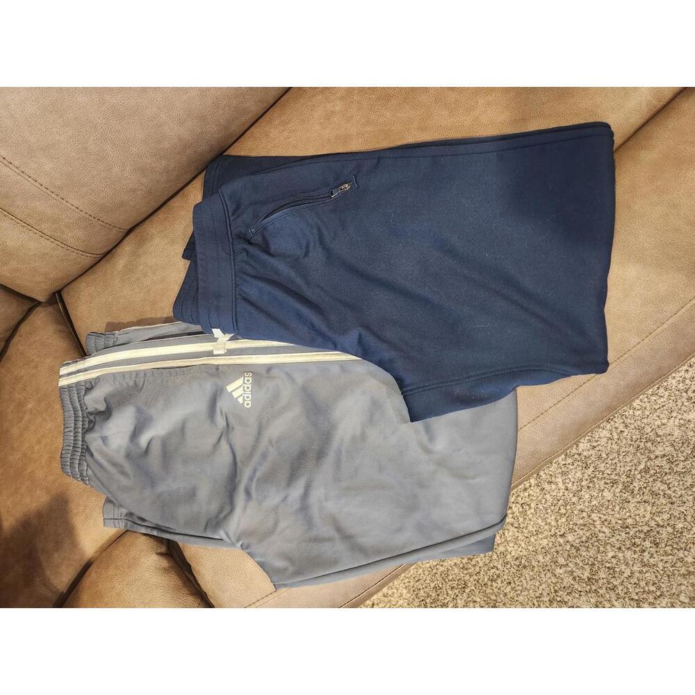 Youth Adidas/UA Activewear pants - Gray and Navy Blue